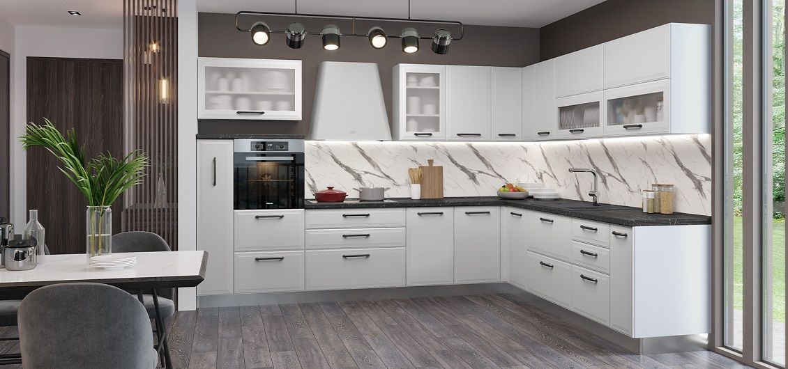 Wygoda codziennego użytkowania - biała kuchnia